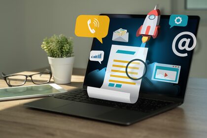 Marketing Contenidos Contenido Datos Blogging Medios Comunicacion Informacion Publicacion Concepto Vision 1