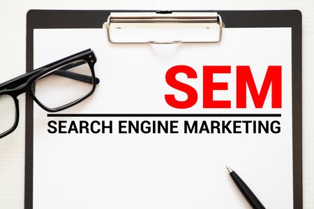 Sem Written Notebook Business Concept